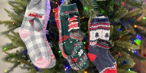 Cuddl Duds Holiday Socks 3-Pack Only $8.98 on SamsClub.com | Cute Design Choices!