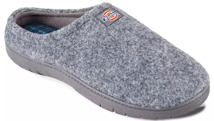 grey felted clog slipper