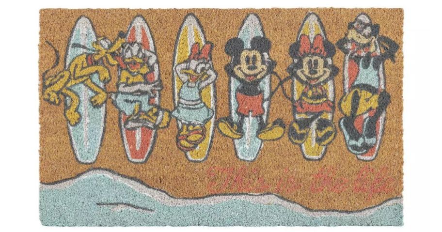 Disney's Mickey Mouse Summer Beach Natural Coir Mat