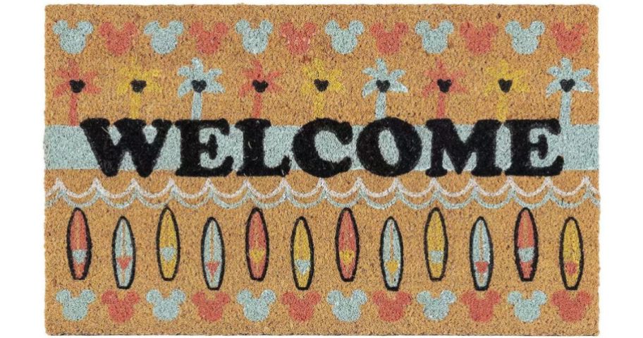 Disney's Mickey Mouse Summer Welcome Natural Coir Mat