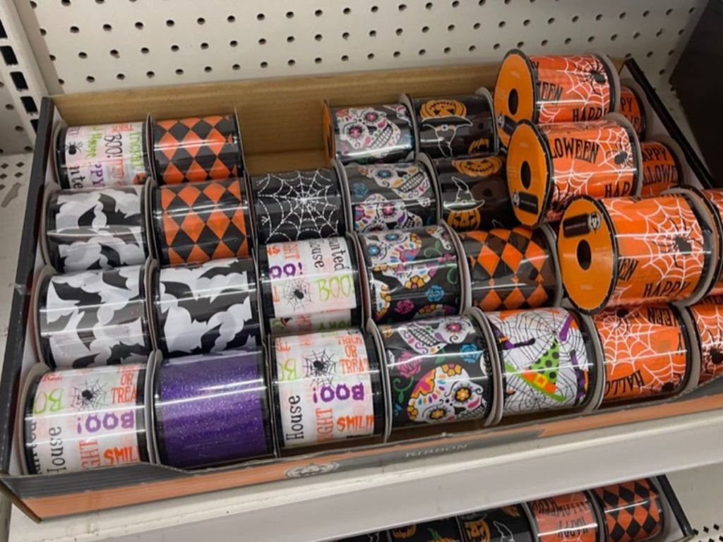 Dollar Tree wide Halloween ribbon