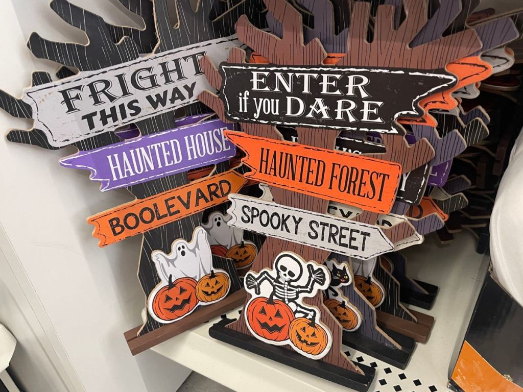Dollar Tree Halloween Signs