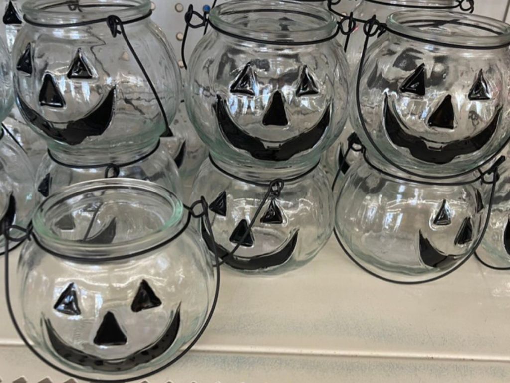 Dollar Tree Glass Pumpkin Jars