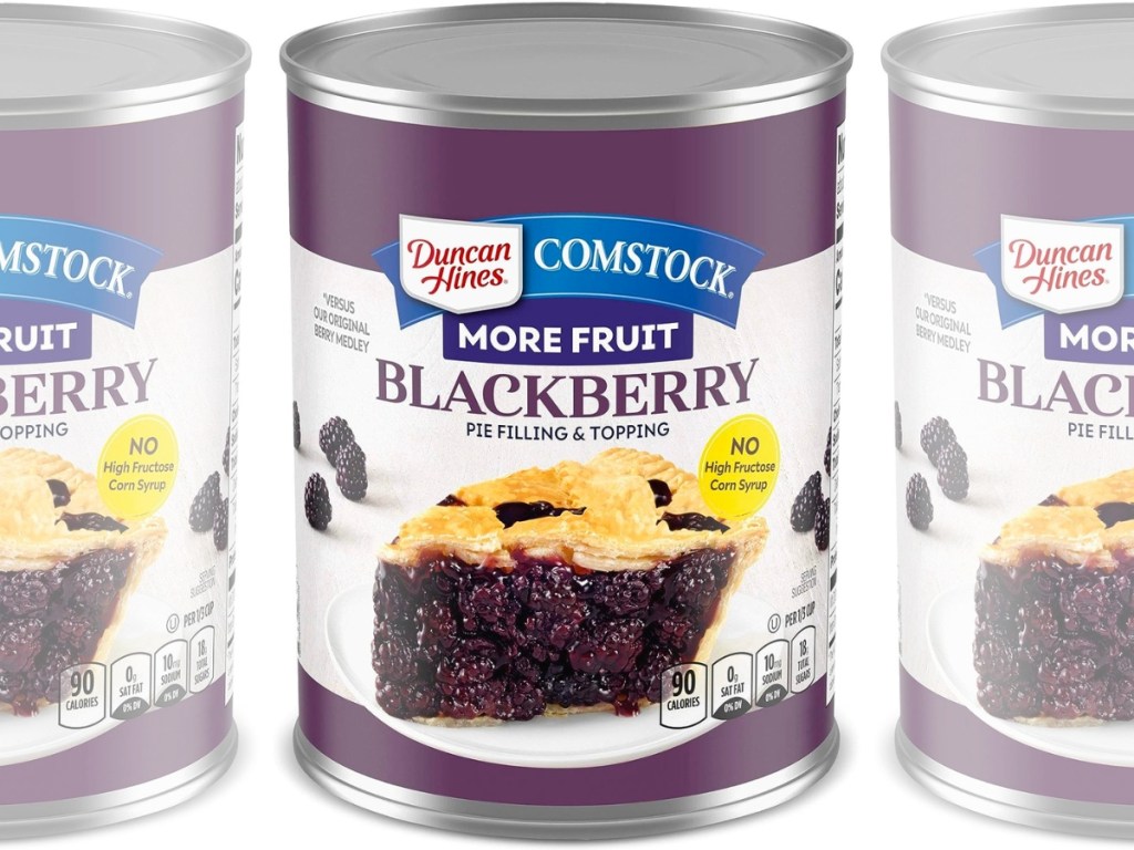 Duncan Hines Comstock Blackberry Pie Filling and Topping 21oz