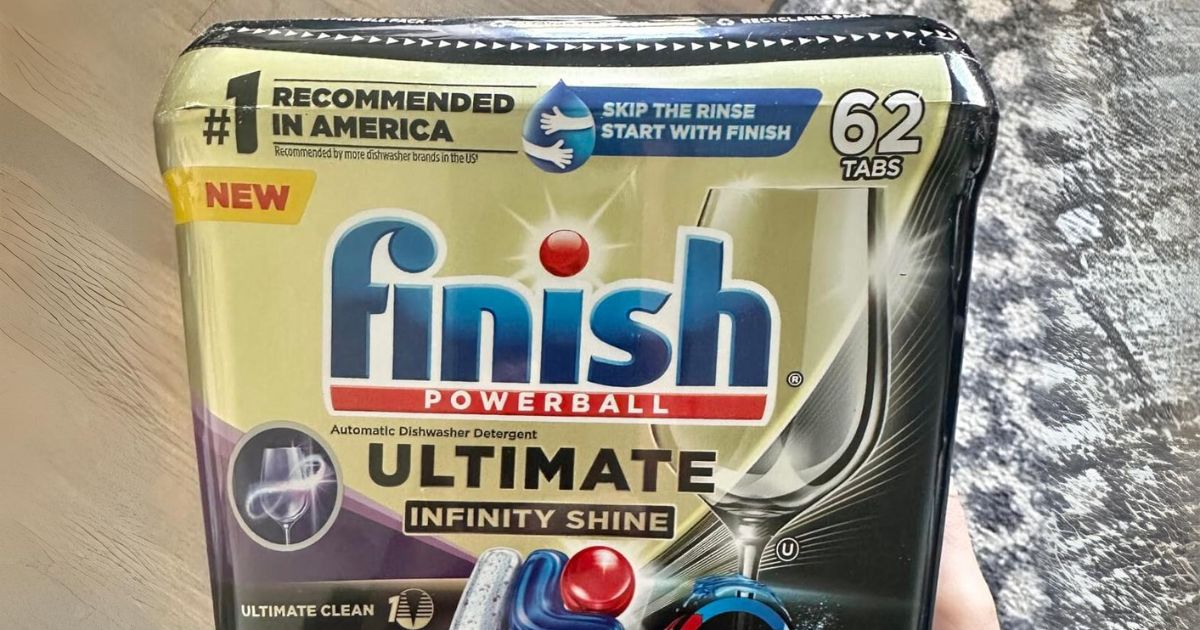 Finish Powerball Ultimate Dishwasher Detergent Tablets 62-Count Just $15.60  on