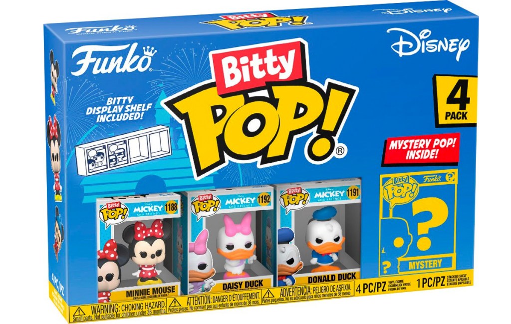 4-pack box of mini dinsey funko pop figures