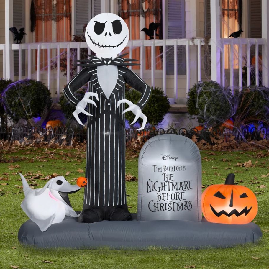 jack skellington LED halloween inflatable