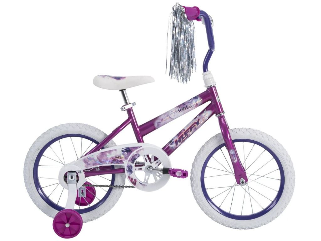 Girls Huffy 16 in. Sea Star Kids Bike in Metallic Purple