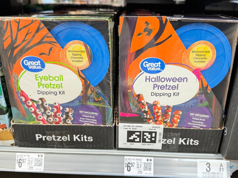 Great Value Eyeball Pretzel and Halloween Pretzel Dipping Kit