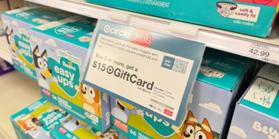 Buy 2 Boxes of Diapers, Get a FREE $15 Target Gift Card