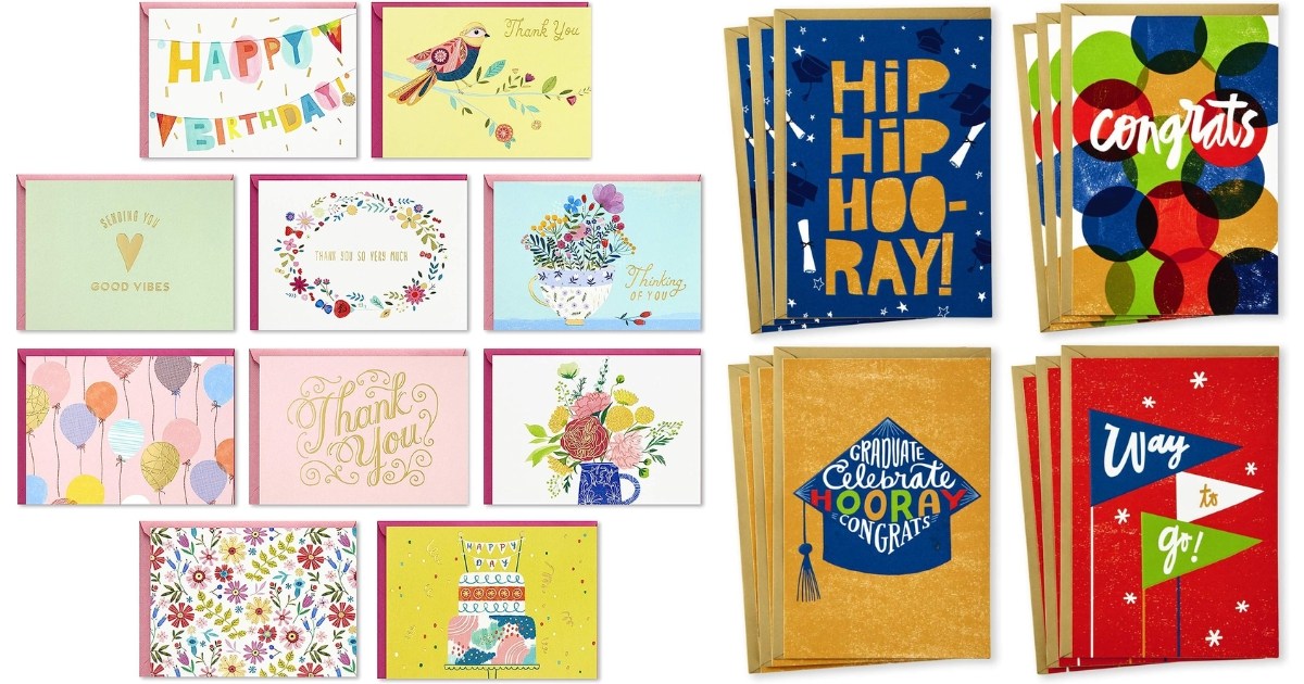 Hallmark Assorted Cards 30-Count Box ONLY $15 on Amazon (Just 50¢ Each ...