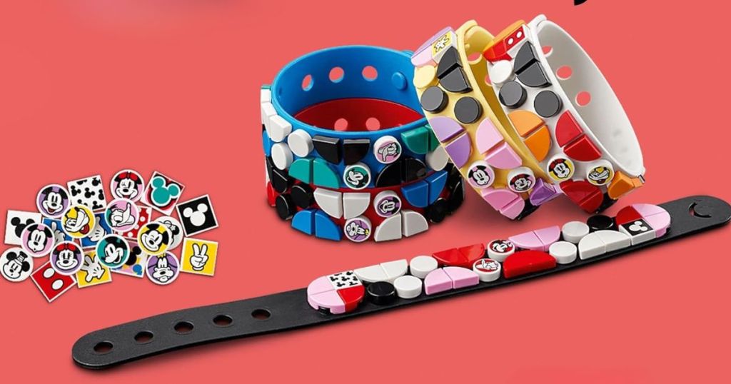 LEGO DOTS Mickey & Friends Bracelets Mega Pack Set shown