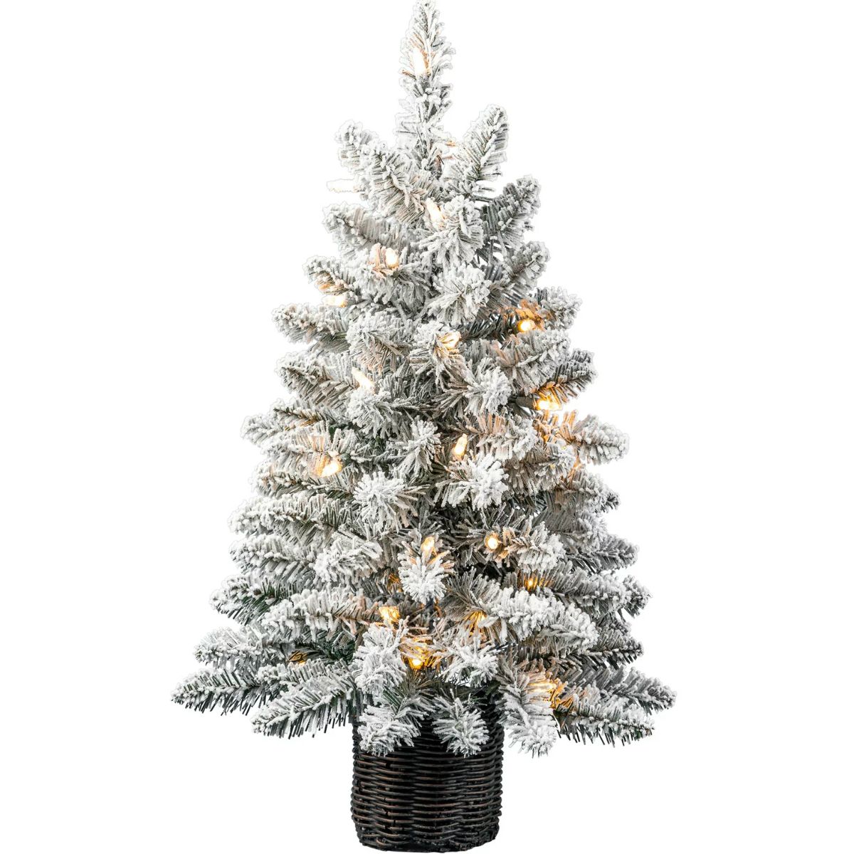 Holiday Time 24 Pre-Lit Cooper Flocked Spruce