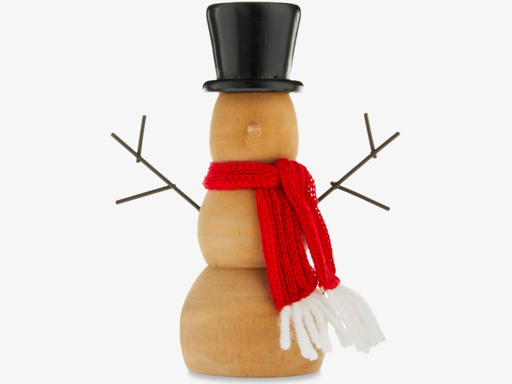 Holiday Time Wood Snowman Tabletop Decor