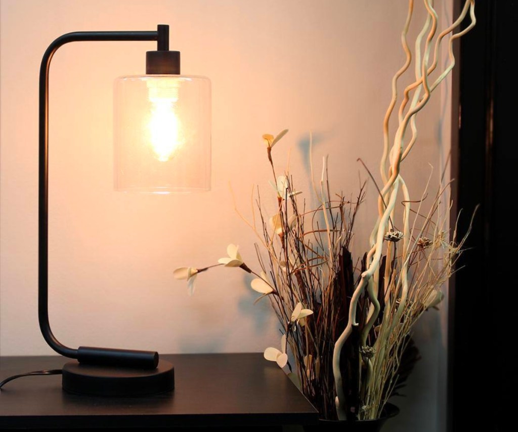 Simple Designs 19" Bronson Antique Style Industrial Desk Lamp