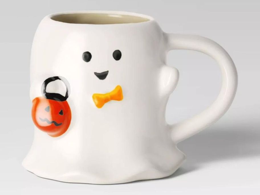Hyde & EEK! Boutique 15.2oz Halloween Stoneware Figural Ghost Mug stock image