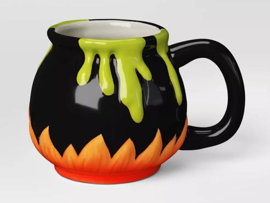 Hyde & EEK! Boutique 15.7oz Halloween Earthenware Figural Potion Cauldron Mug stock image