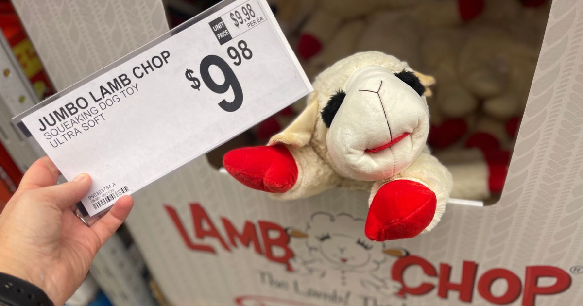 This HUGE Lamb Chop Dog Toy is UNDER $10 at Sam’s Club