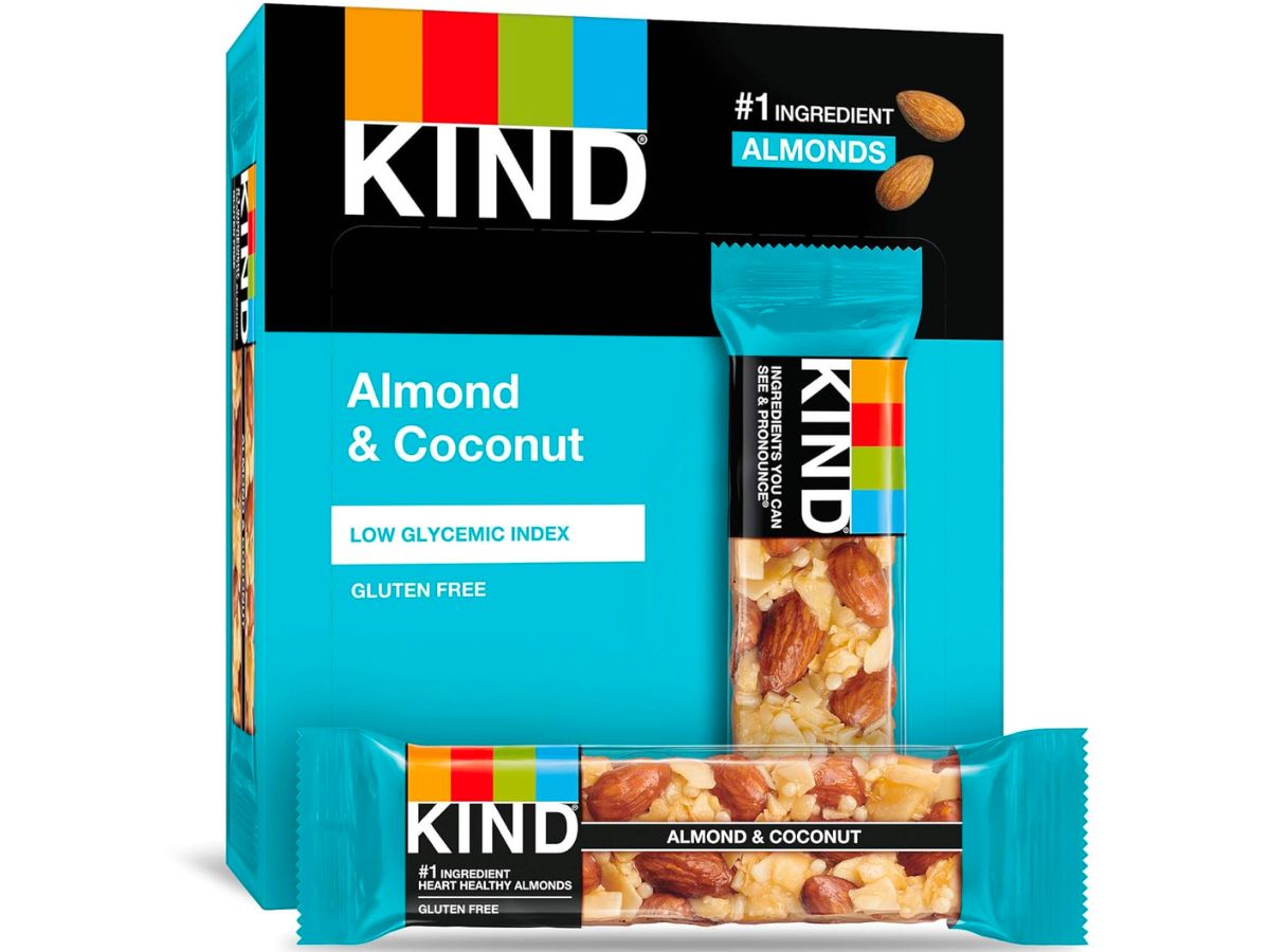 KIND Bars, Almond &amp; Coconut 6-Count stock image