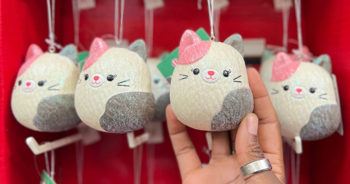 Squishmallow fans struggle to get eight-piece ornament set - but