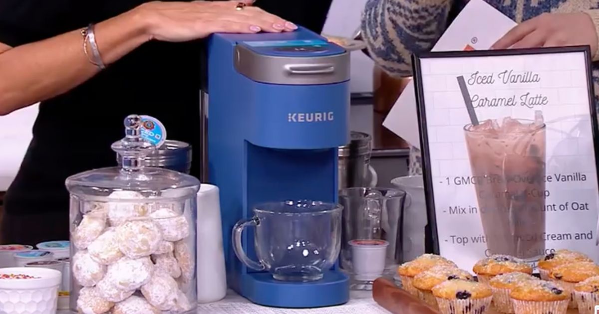 Keurig K-Slim + Iced Single Serve Coffeebrewer ,Blue