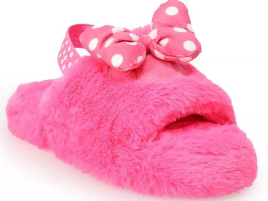 Stock image of a Disney Minnie Mouse Girls Slipper