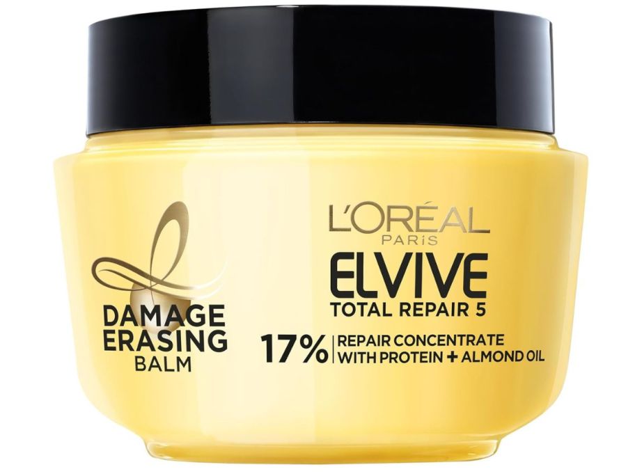 L'Oreal Paris Elvive Total Repair 5 Damage-Erasing Balm w/ Almond & Protein 8.5oz stock image