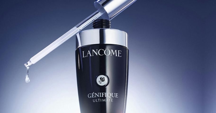 A bottle of Lancome Genifique Ultimate serum