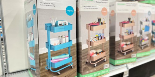Get 50% Off Any One Regular Price Item at Michaels | 3-Tier Rolling Cart Just $24.99!