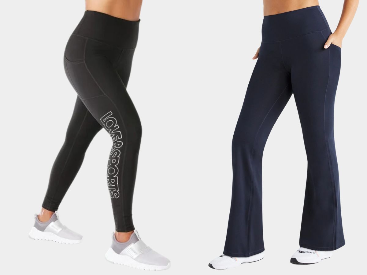 MIASHUI Women's With Pockets Cross Waist Yoga Leggings Workout Running  Sport Tights Pants - Walmart.com