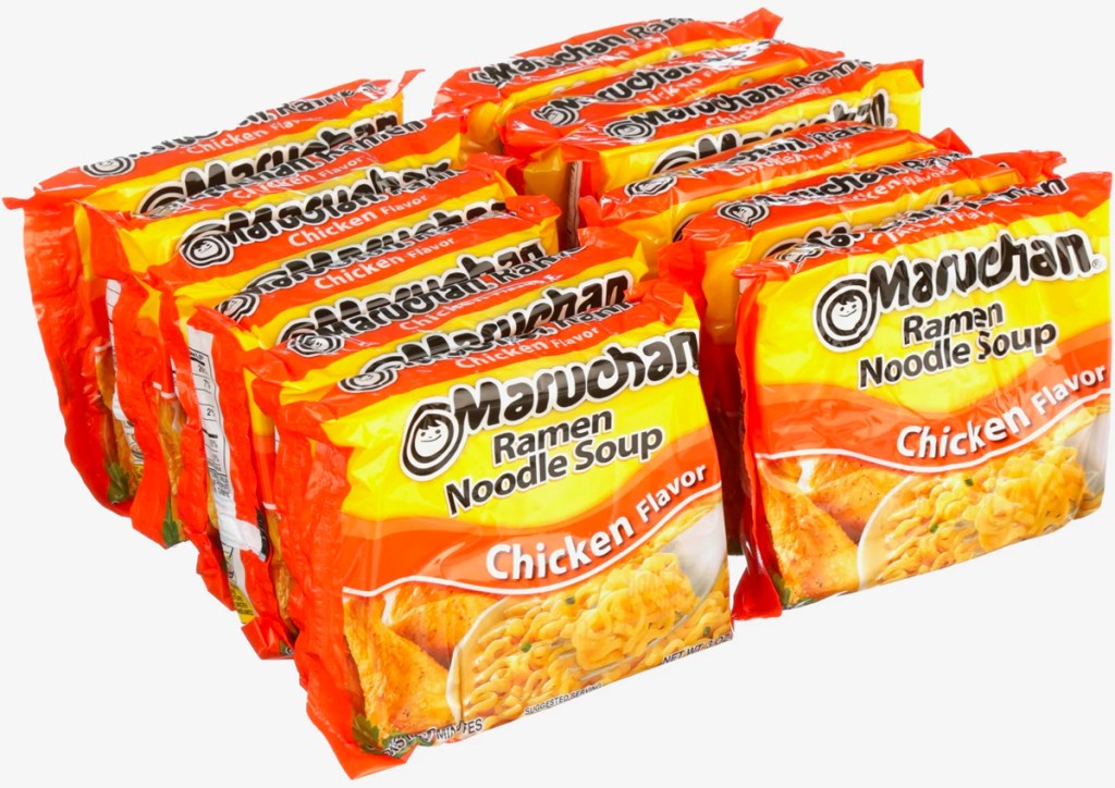 Maruchan-Ramen-Noodle-Soup Maruchan Ramen Noodle 12-Pack فقط 3.28 دولار على Walmart.com (فقط 27 سنتًا لكل منها)