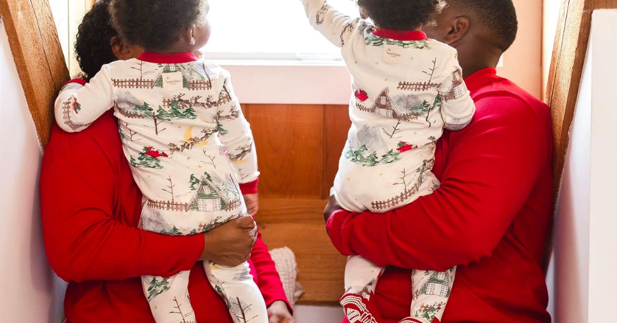 40% Off Burt’s Bees Pajamas + FREE Shipping – Includes Matching Holiday Family Pajamas