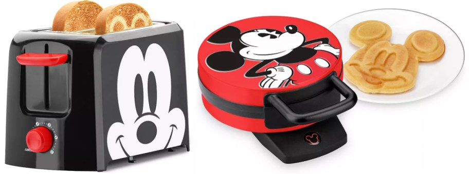 mickey mouse toaster and waffle maker