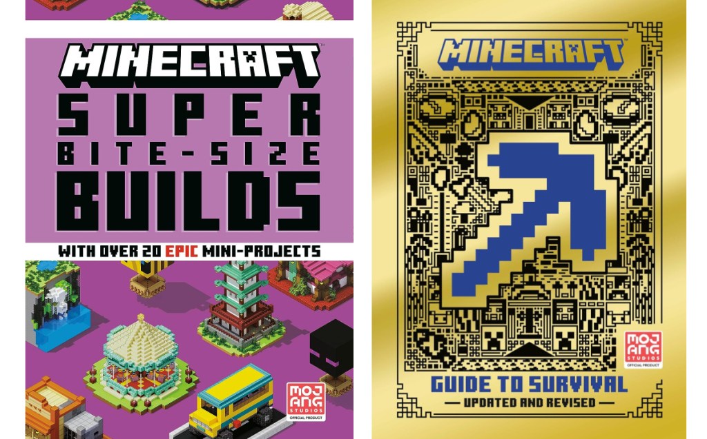 حجم العض الفائق من Minecraft يبني كتابًا ودليلًا للبقاء على قيد الحياة