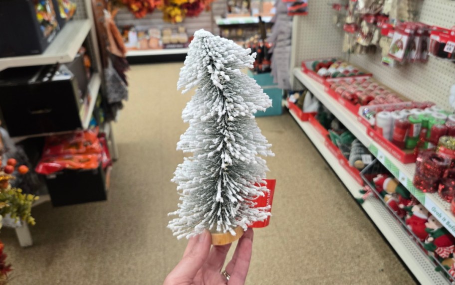 Mini Faux Christmas Tree from Dollar Tree