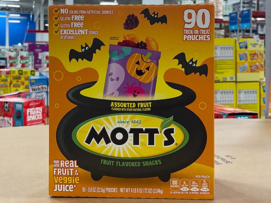 A Box of Mott's Halloween Fruit Snacks