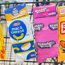 Novelty Food Brand Socks Just $1.25 at Dollar Tree | Old Bay, Mac & Cheese, Bubble Yum, & More