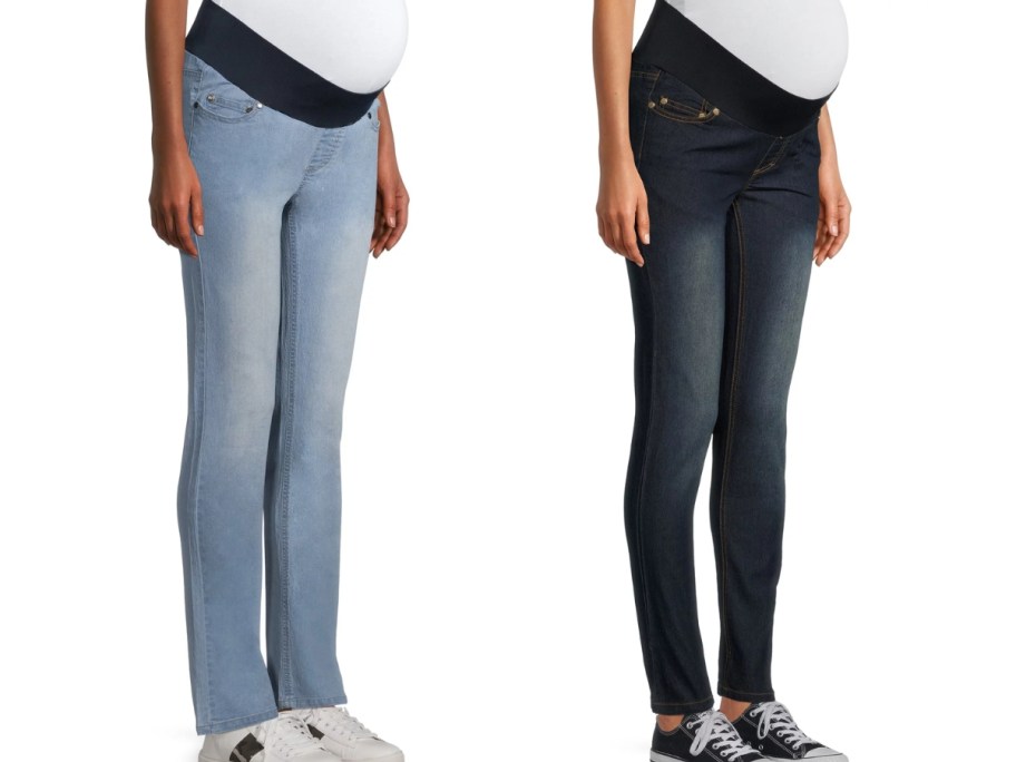 oh mamma straight and skinny maternity jeans