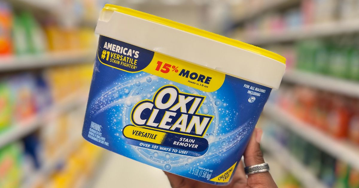 OxiClean Stain Remover 3lb Tub Only $6.29 Shipped on Amazon (Regularly $11)