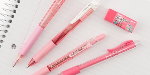 Pentel Pens Pastel Pink 5-Piece Writing Pack UNDER $4 on Walmart.com