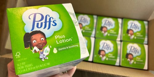 Puffs Plus Lotion Tissues Boxes 10-Count Just $11 Shipped on Amazon