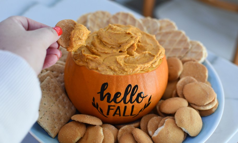 Fall in Love With This Easy 3 Ingredient Pumpkin Pie Dip (Halloween Appetizer Idea!)