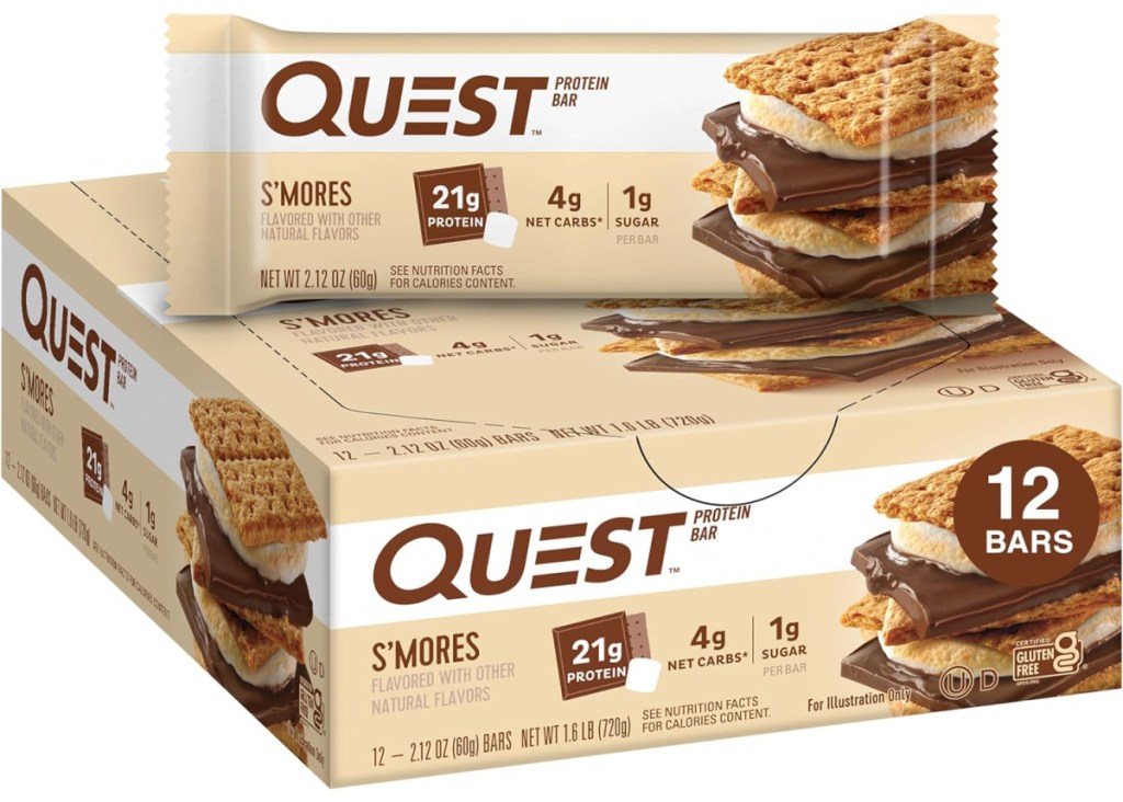 Quest Nutrition S'mores Protein Bar 12 Count
