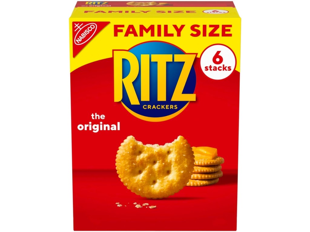 RITZ Original Crackers Family Size Box w/ 6 Stacks