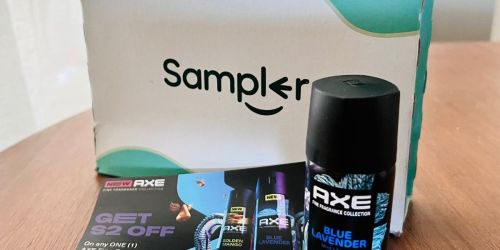 Possible FREE Sampler Box, May Include New Axe Fine Fragrance Body Spray!