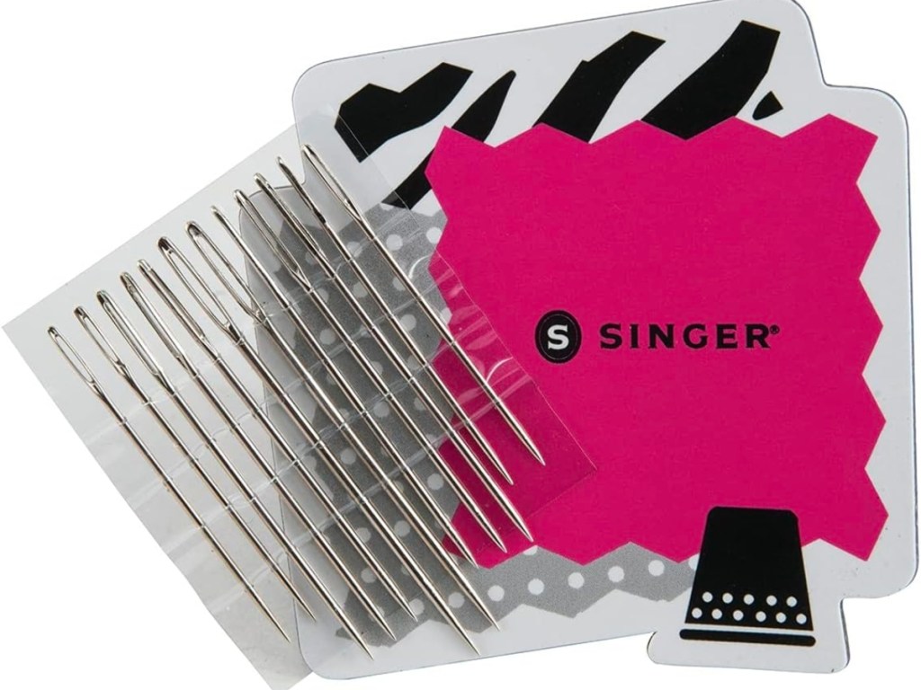 Singer Large Eye Hand Needles with Magnet 12-Count Set