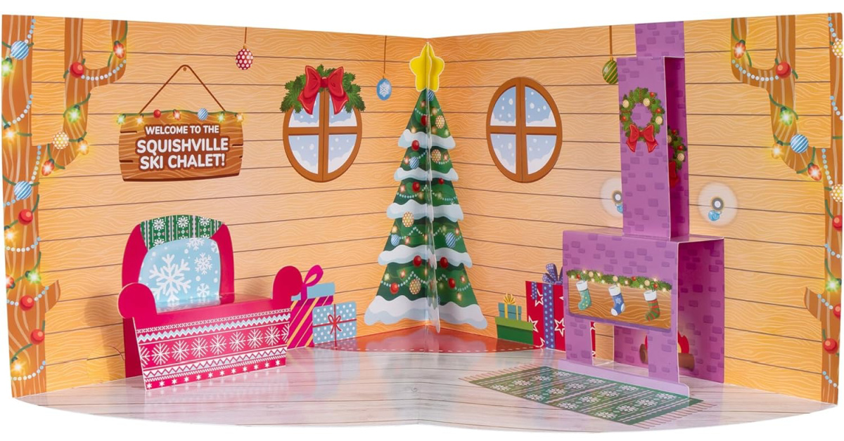 Squishmallows' Squishville Holiday Advent Calendar pop up card display