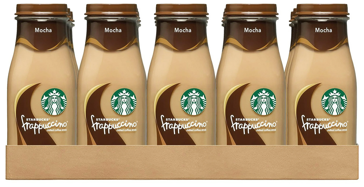 box of Starbucks Frappuccino Mocha Iced Coffee bottles