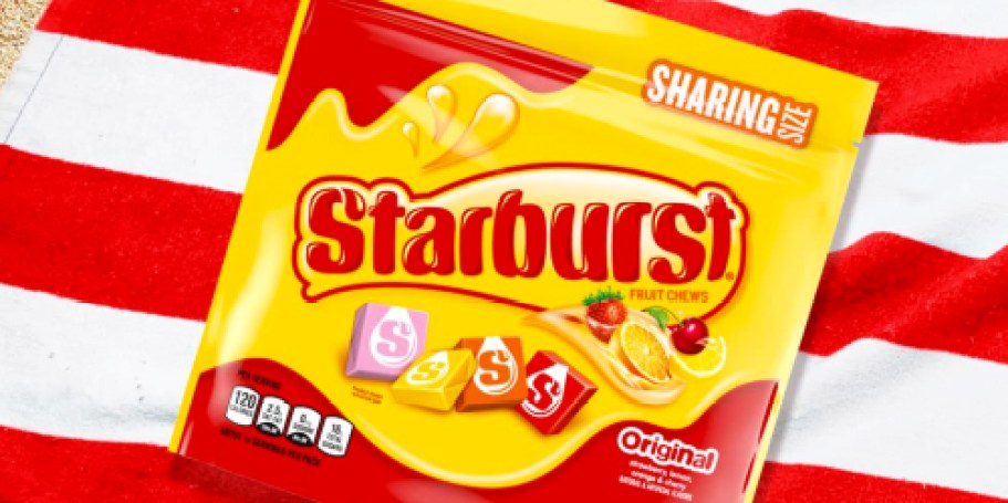 TWO Sharable Starburst Bags Only $3 Shipped on Amazon (Reg. $9)
