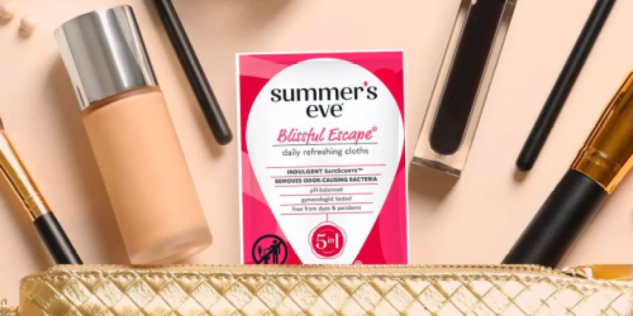 Summer’s Eve Cleansing Cloths 12-Count Only $1 Shipped on Amazon
